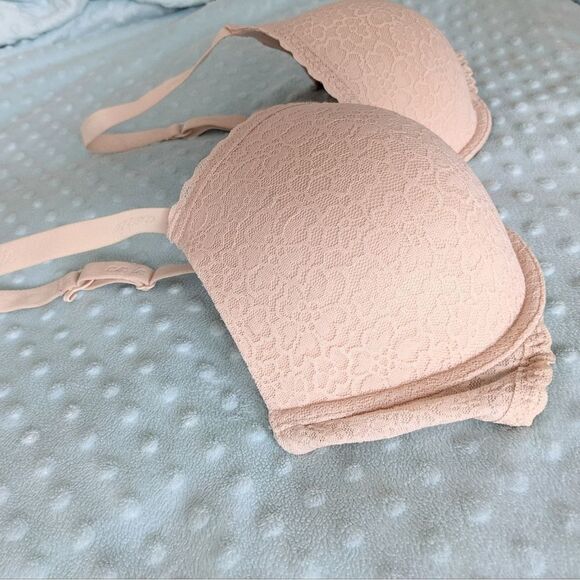 AERIE Lace bralette beige bra size 36D B021 - Picture 4 of 10